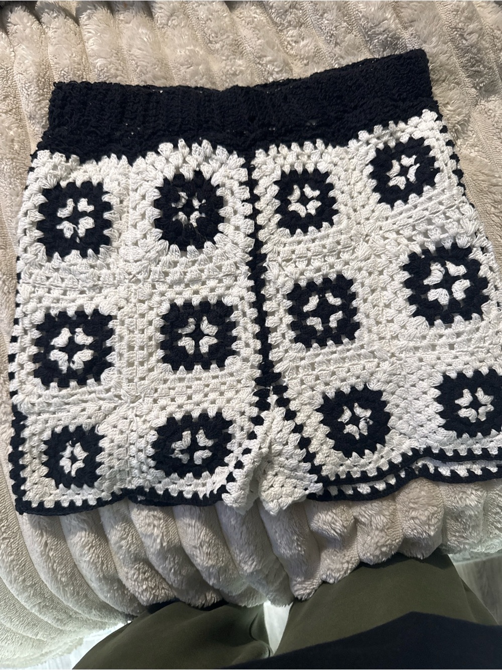 Urban Outfitters Crochet Granny Square Knit Shorts